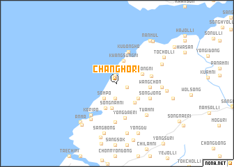 map of Changho-ri