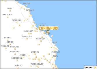 map of Changho-ri