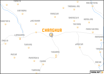 map of Changhua
