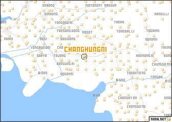 map of Changhŭng-ni