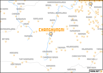 map of Changhŭng-ni