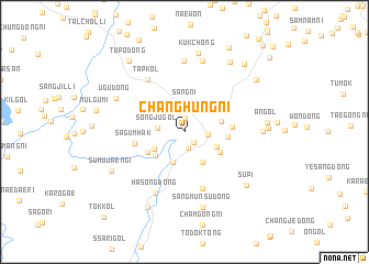 map of Changhŭng-ni