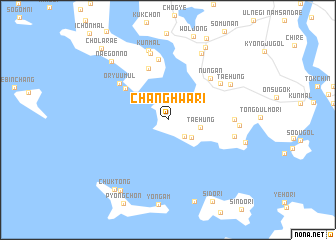 map of Changhwa-ri