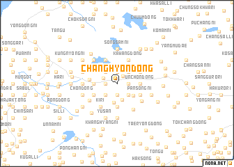 map of Changhyŏn-dong