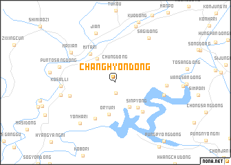 map of Changhyŏn-dong