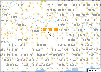 map of Changieux