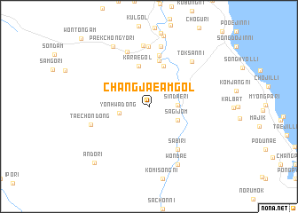 map of Changjaeam-gol