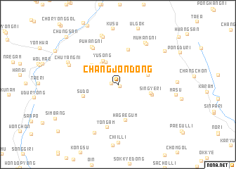 map of Changjŏn-dong