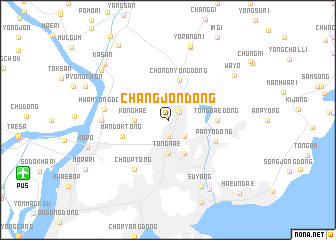 map of Changjŏn-dong