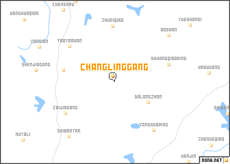 map of Changlinggang