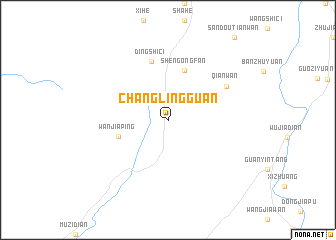 map of Changlingguan