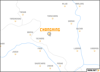 map of Changming