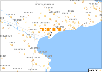 map of Changmun-ni