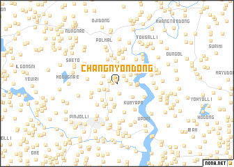 map of Changnyŏn-dong