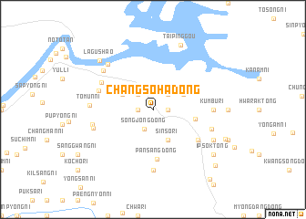 map of Changsŏha-dong