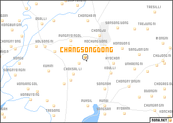 map of Changsŏng-dong