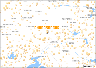 map of Changsŏng-mal