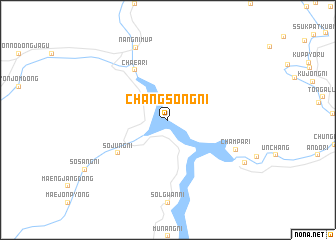 map of Changsŏng-ni