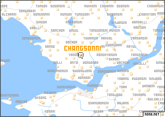 map of Changsŏn-ni