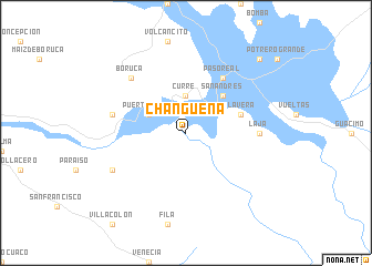 map of Chánguena