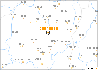 map of Changwen