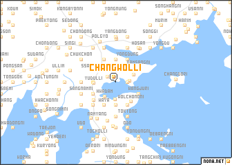 map of Changwŏl-li