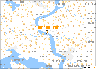 map of Changwŏl-tong