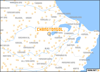 map of Changyŏn-gol