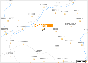 map of Changyuan