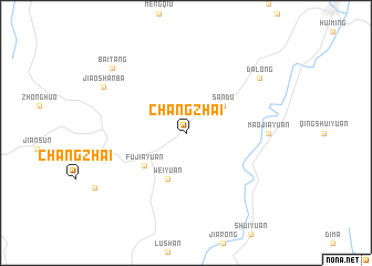 map of Changzhai