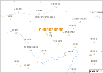 map of Changzheng