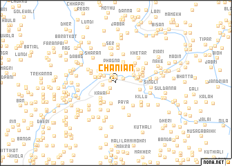 map of Chāniān