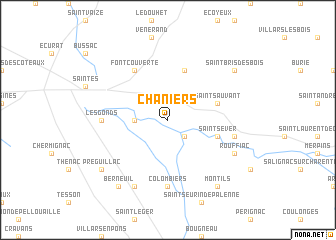 map of Chaniers