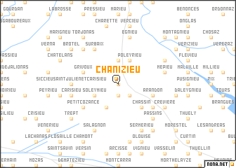 map of Chanizieu