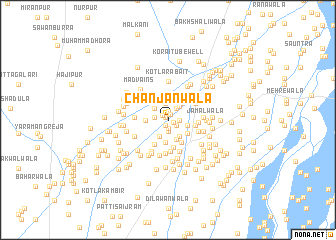 map of Chanjanwāla