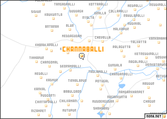 map of Channaballi