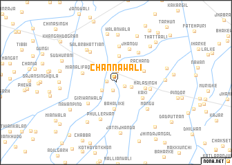 map of Channāwāli