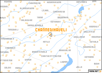 map of Channe di Haveli