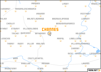 map of Channes