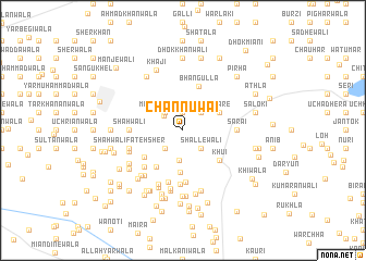 map of Channūwāi