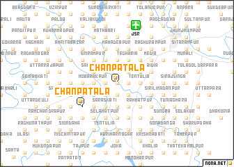 map of Chānpātala