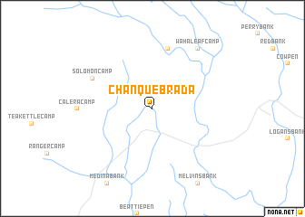 map of Chan Quebrada