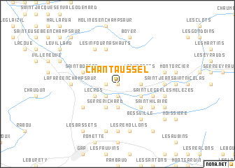 map of Chantaussel