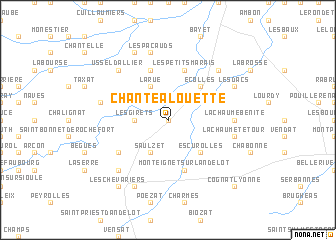 map of Chante-Alouette