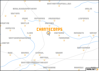 map of Chantecorps