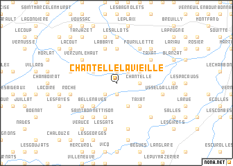 map of Chantelle-la-Vieille