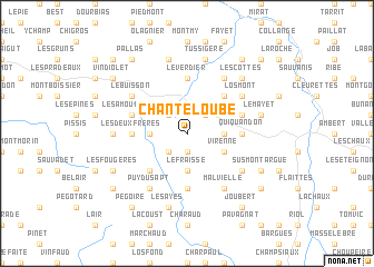 map of Chanteloube