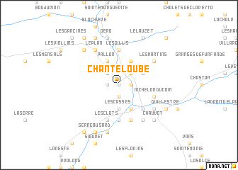 map of Chanteloube