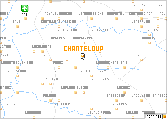 map of Chanteloup