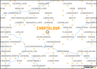 map of Chanteloup